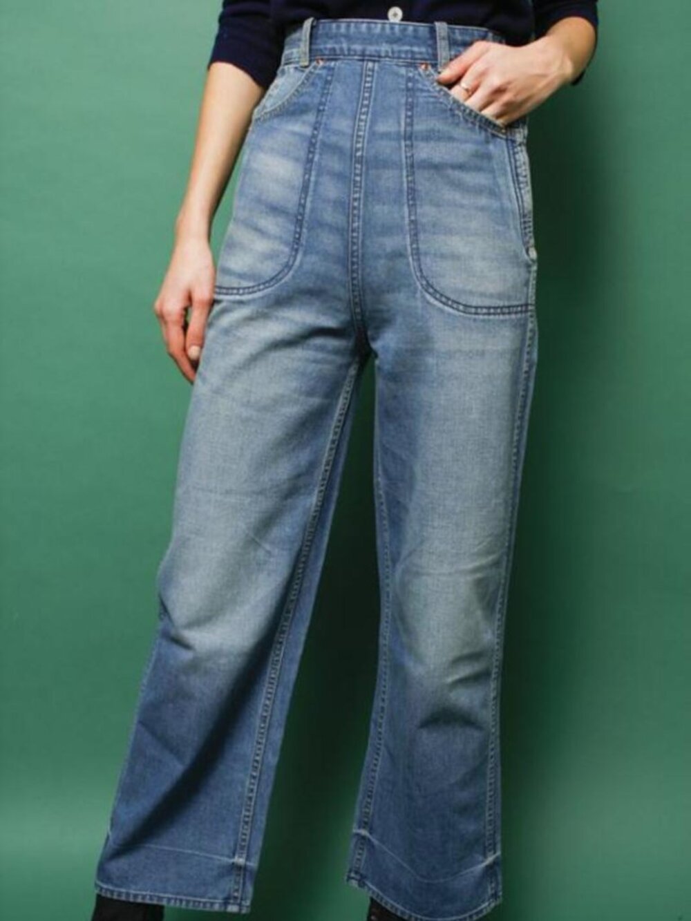 LEE 1950s Reissue All Purpose Side-Zip Blue Jeans, 24 x 27 - NWOT